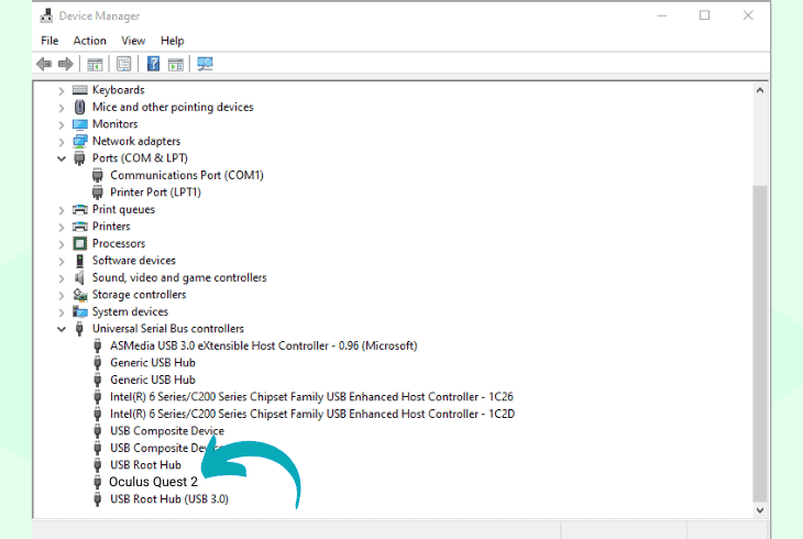 check the system’s device manager