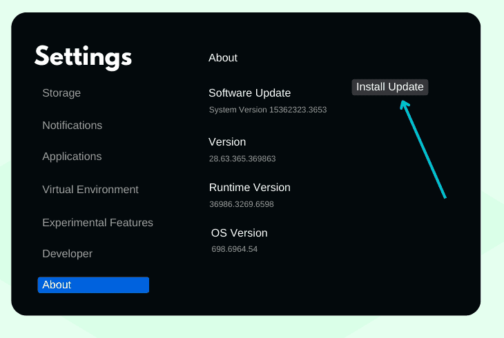 check for the software updates
