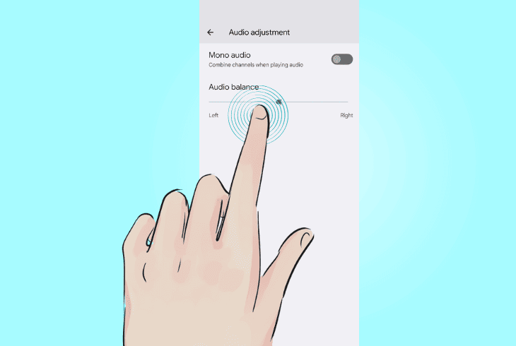 configure the “audio balance” feature