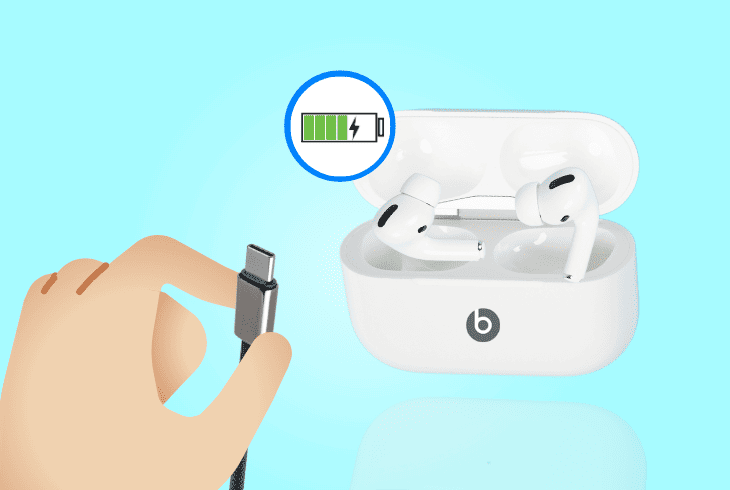 fully charge the beats buds’s case