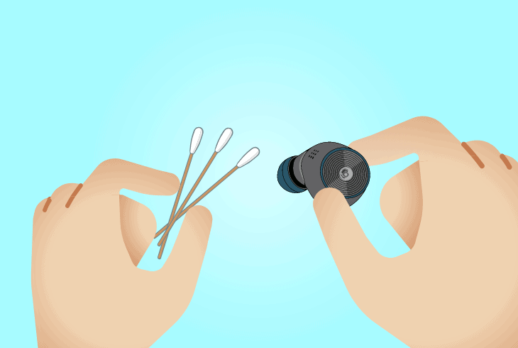 clean the buds charging contacts