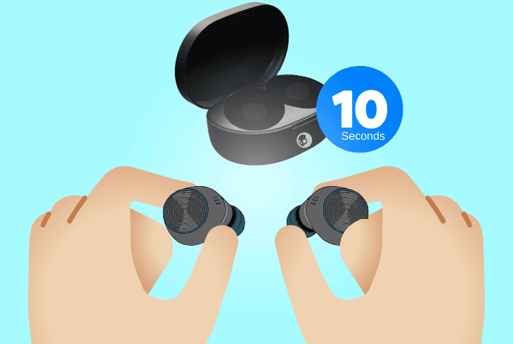 restore the earbuds to factory defaults