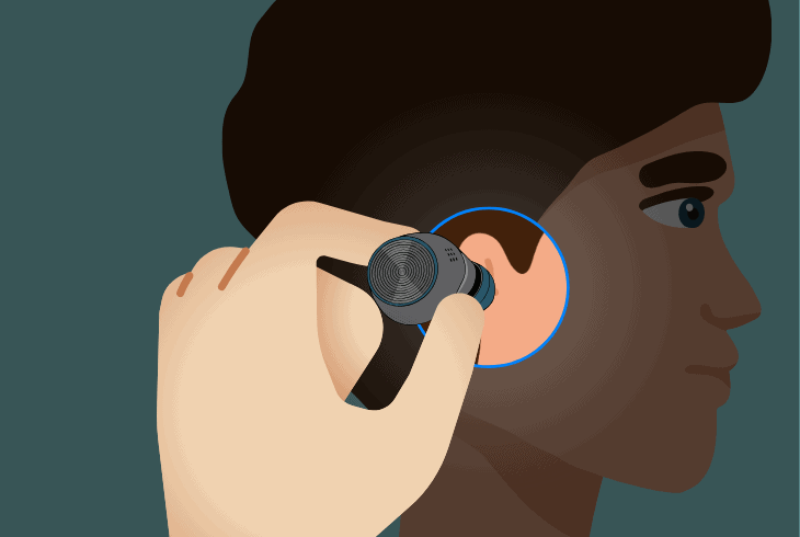 position the earbuds properly