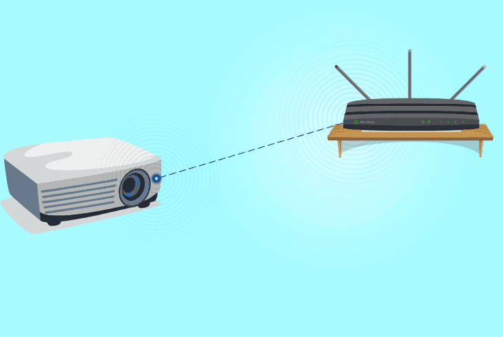 wireless light flashing blue