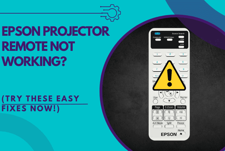 epson projector remote not working