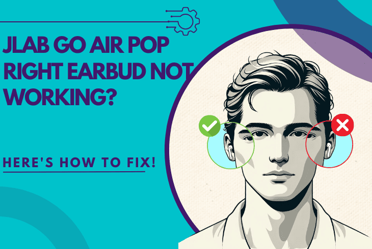 jlab go air pop right earbud not working