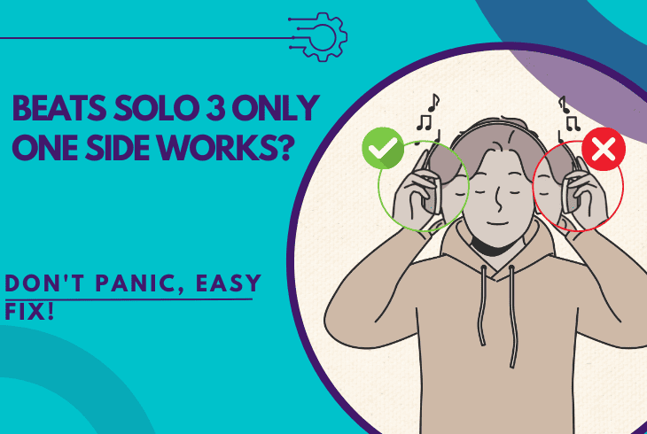 beats solo 3 only one side works