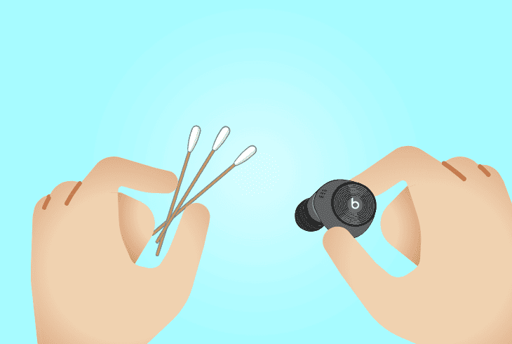 clean the beats fit pro speakers
