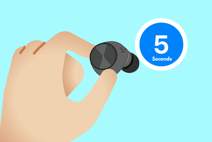 soft reset the tozo earbuds