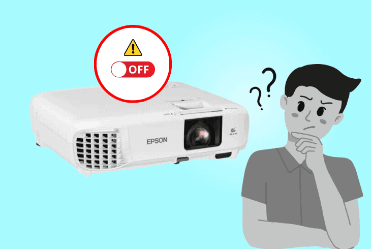 epson projector keeps turning off and on