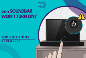 onn soundbar won't turn on