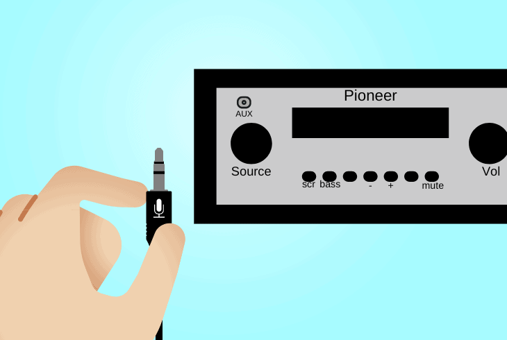 how to reset pioneer aux jack connection