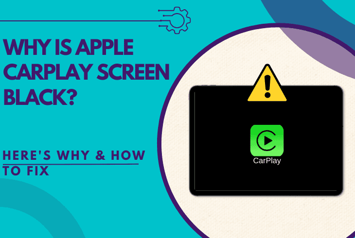 why is apple carplay screen black
