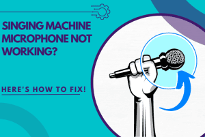 singing machine microphone not working