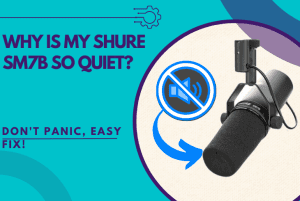 why is my shure sm7b so quiet