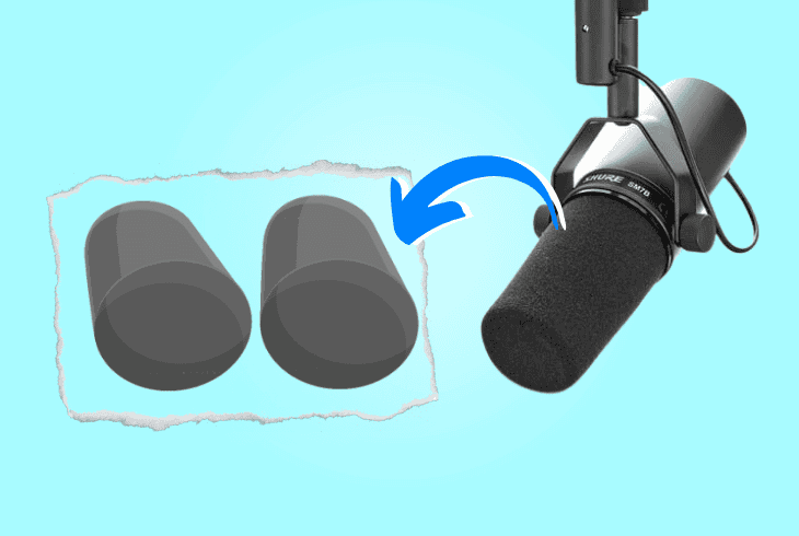 use the thinner shure windscreen
