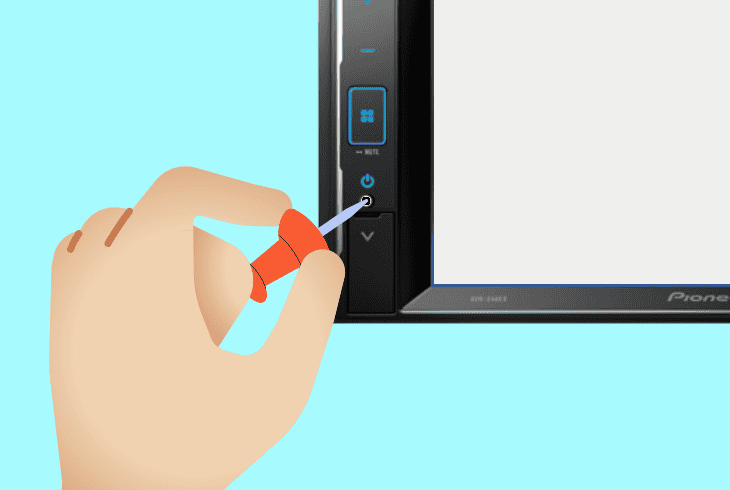 how to factory reset touchscreen pioneer