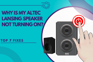 why is my altec lansing speaker not turning on