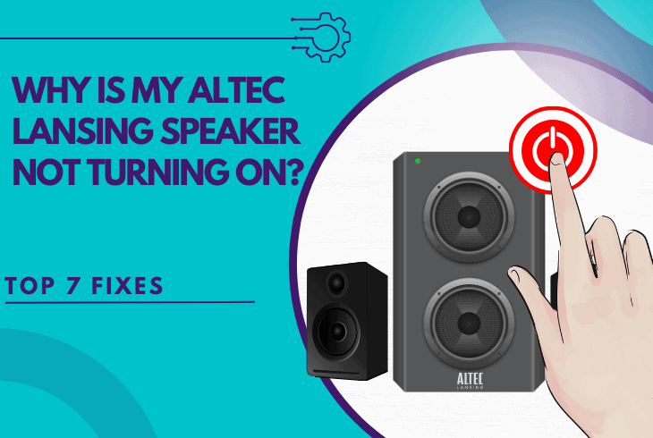 why is my altec lansing speaker not turning on
