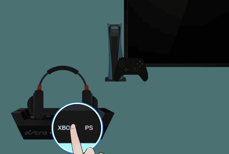 switch a50 to the “xbox” mode