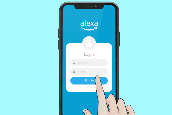 sign out/in your alexa account