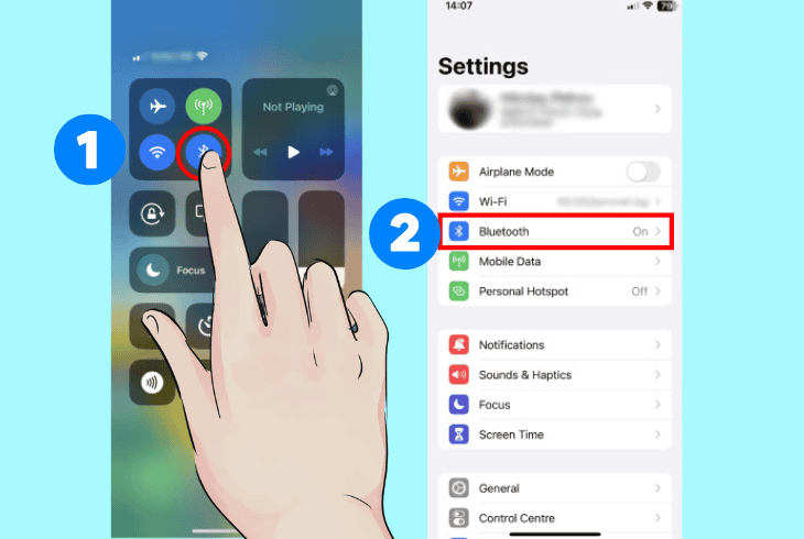 restart your iphone’s bluetooth