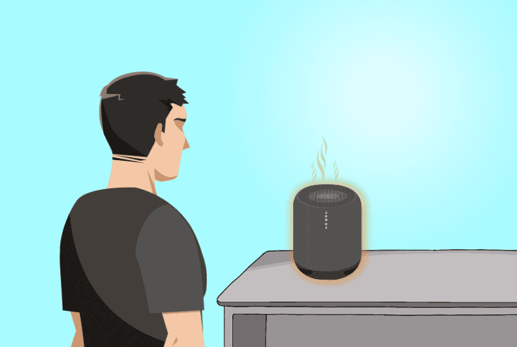 check if the sonos is overheating