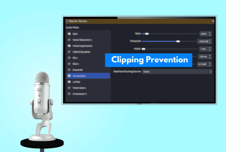 microphone clipping prevention