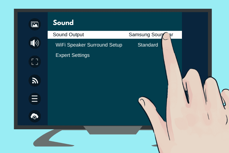 set soundbar as the default output