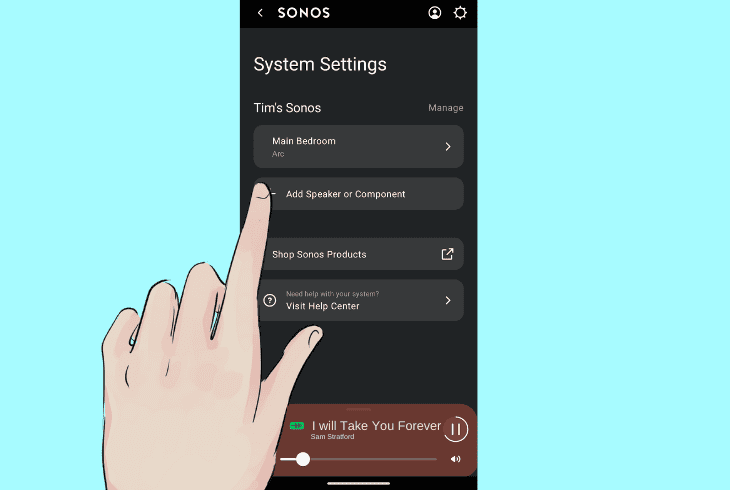 add sonos era 100 existing system