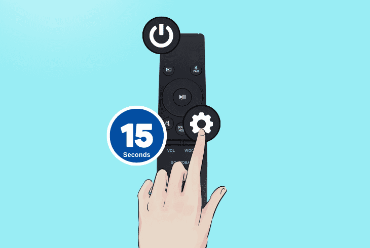 factory reset the samsung remote control