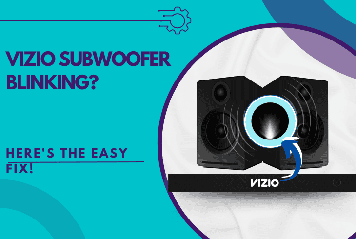 vizio subwoofer blinking