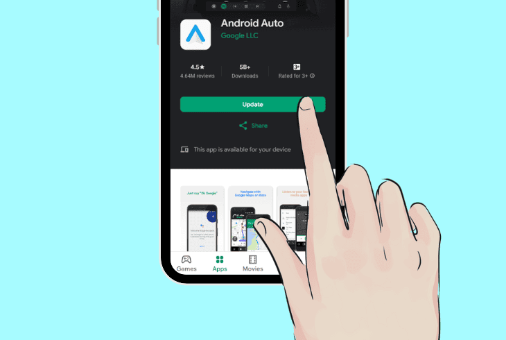 update the firmware of android auto