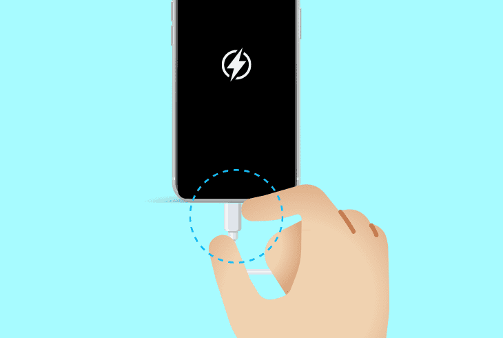 disconnect the phone from chargers