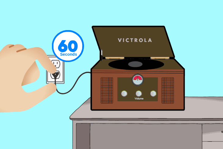 power cycle the victrola player