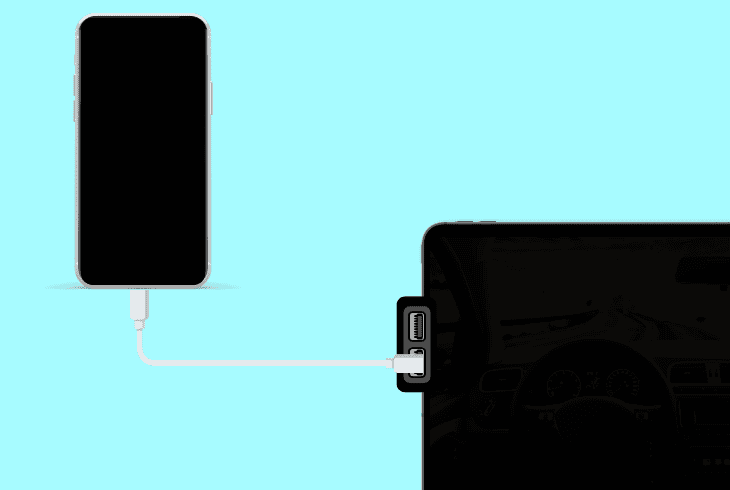 connect over a wired usb connection