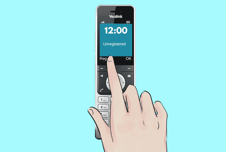 re-register your yealink handset