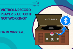 victrola record player bluetooth not working