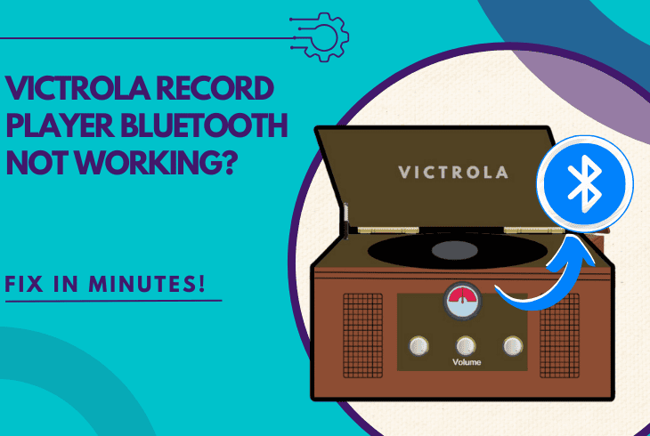 victrola record player bluetooth not working