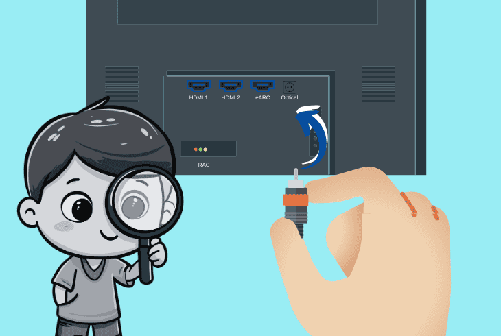 check the external device connection
