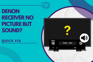 denon receiver no picture but sound