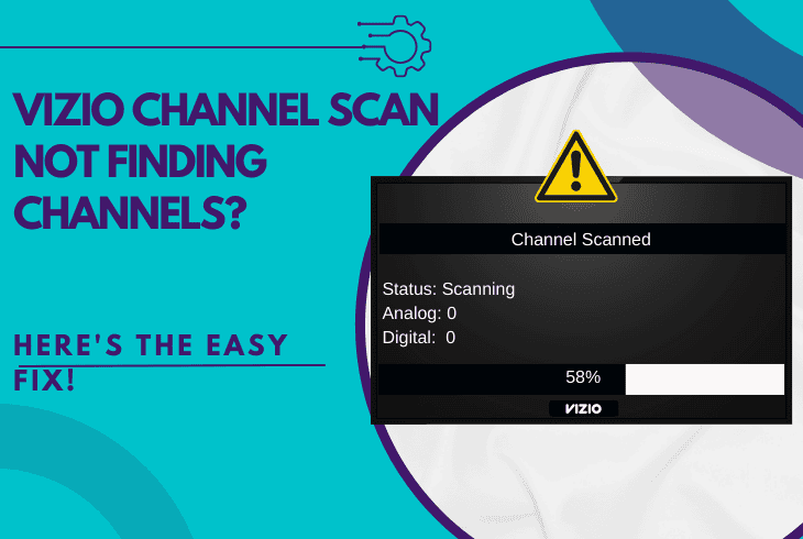 vizio channel scan not finding channels