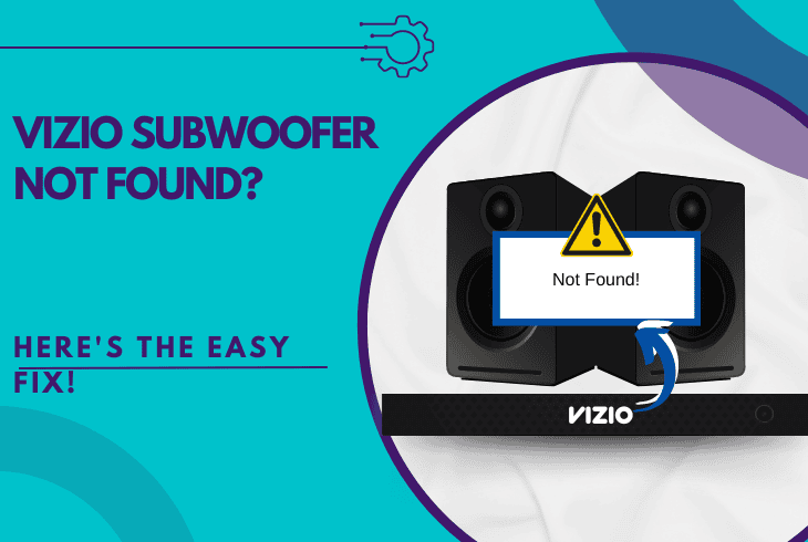 vizio subwoofer not found