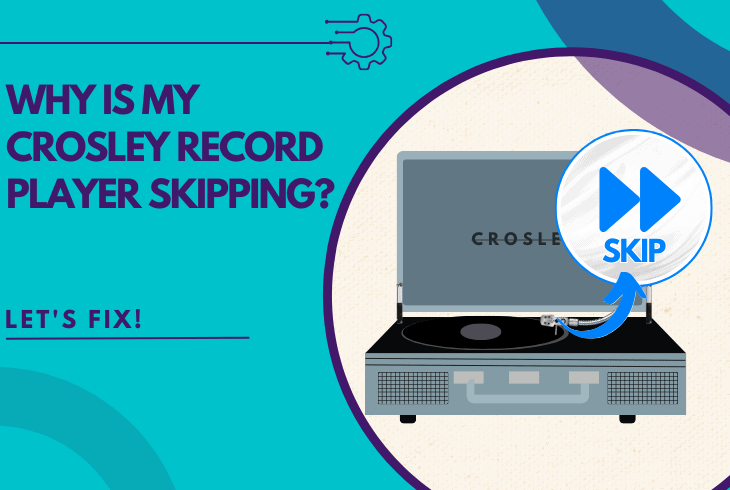 crosley record player skipping