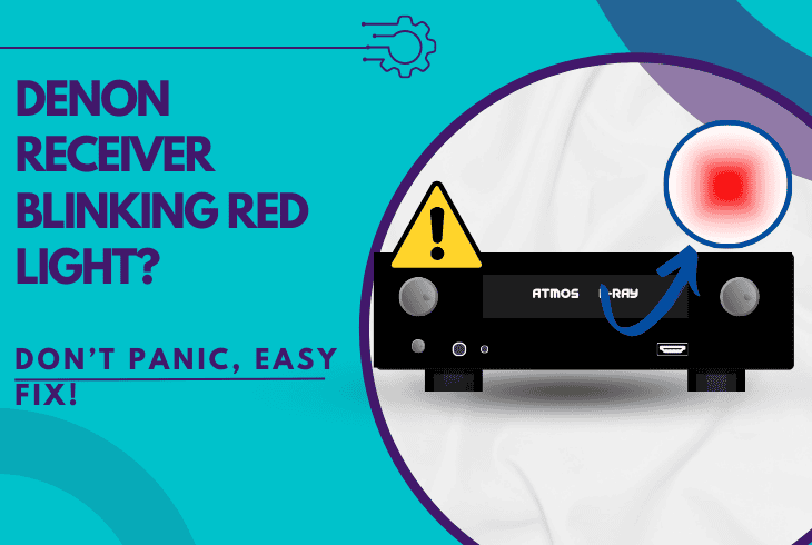 denon receiver blinking red light