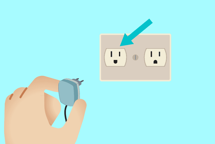 charge via a different power outlet