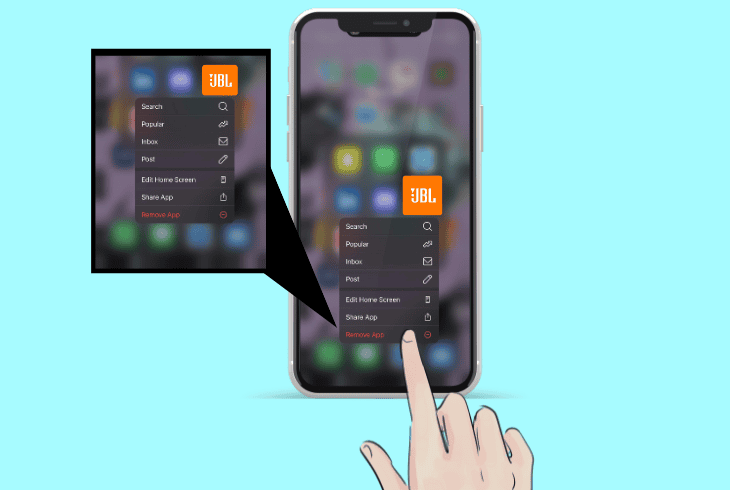 reinstall the jbl app on iphone