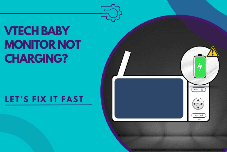 vtech baby monitor not charging