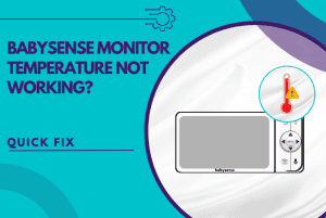 babysense monitor temperature not working
