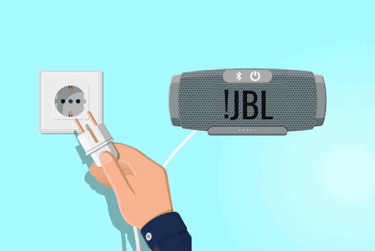 change the speaker’s power outlet